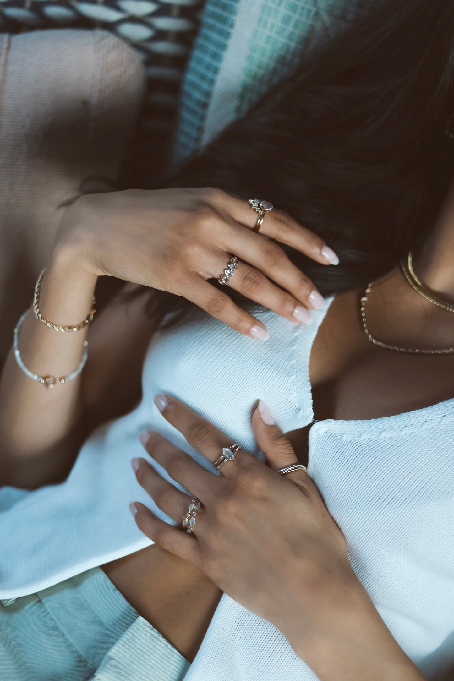 Olivia Ring Moonstone - Silver