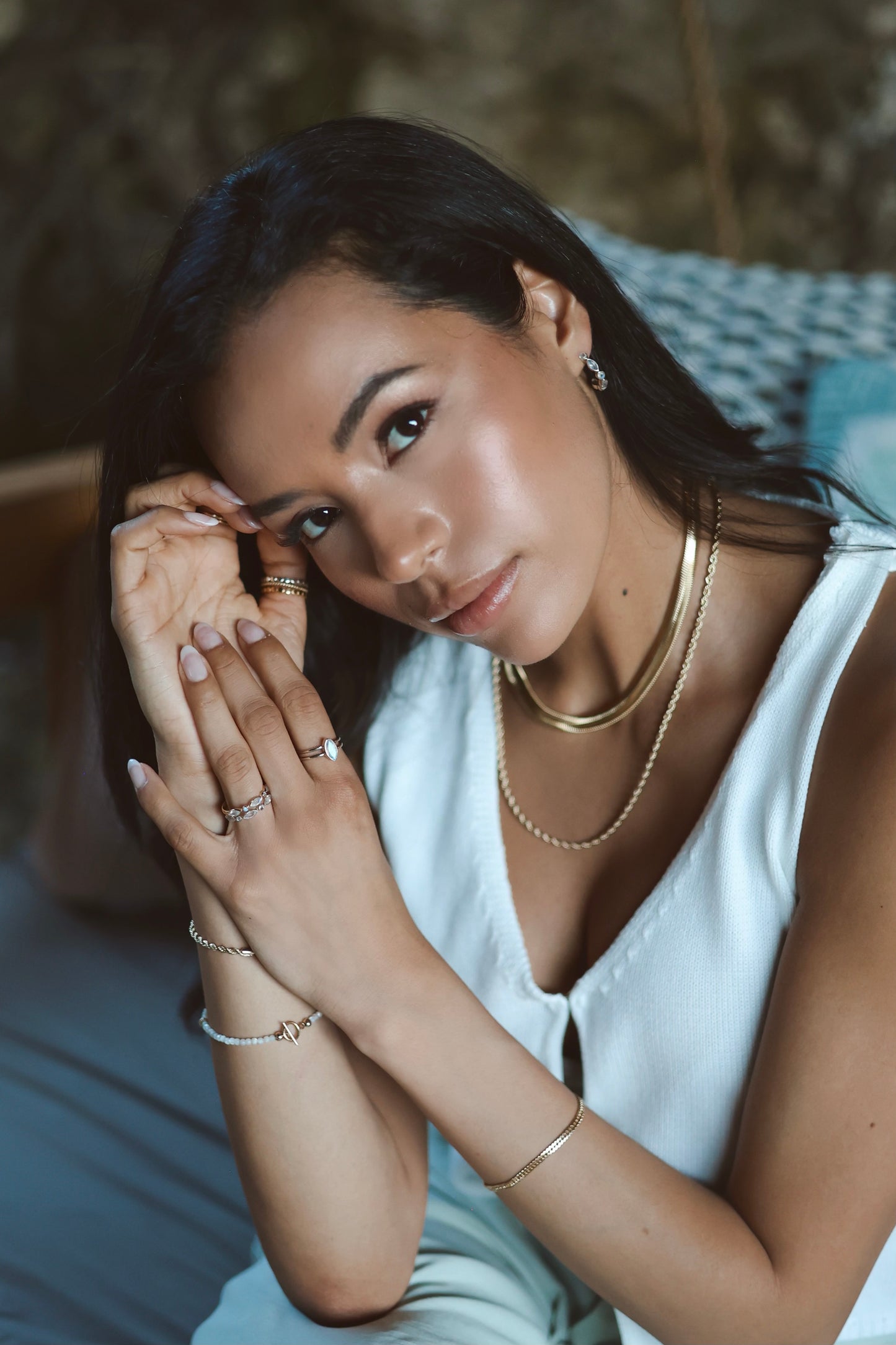 Olivia Ring Moonstone - Silver