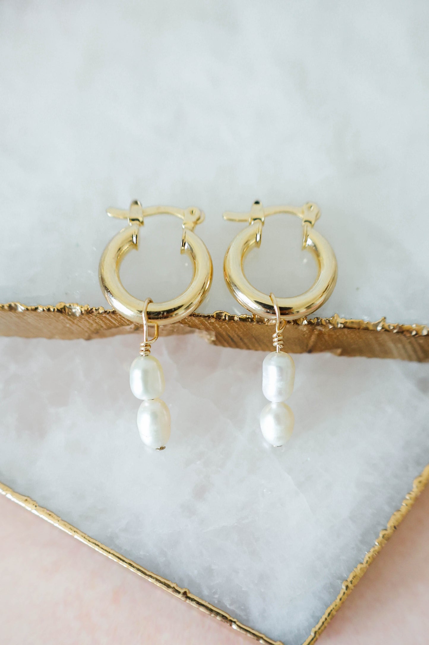 Cala Freshwater Pearl Earrings