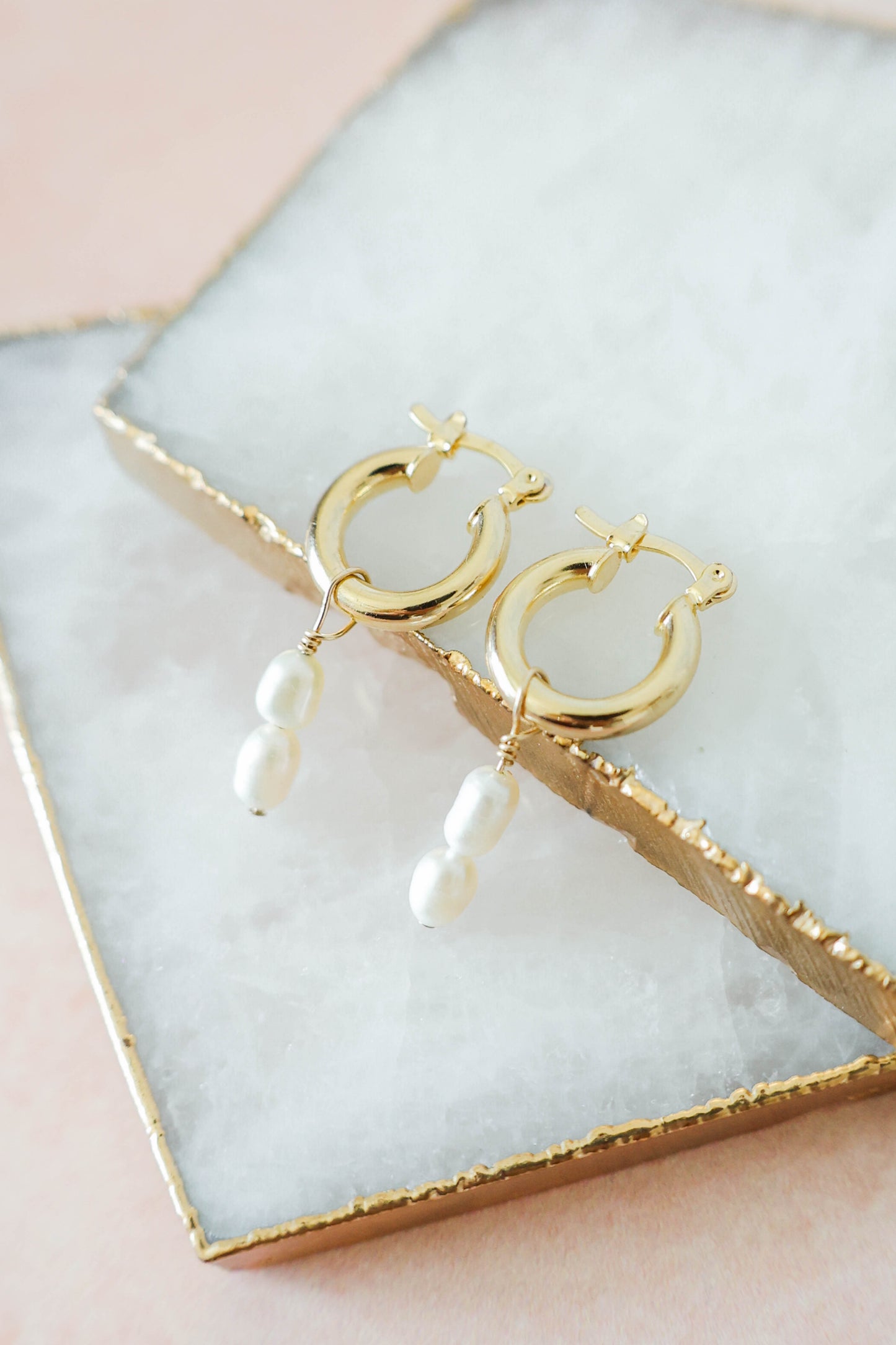 Cala Freshwater Pearl Earrings