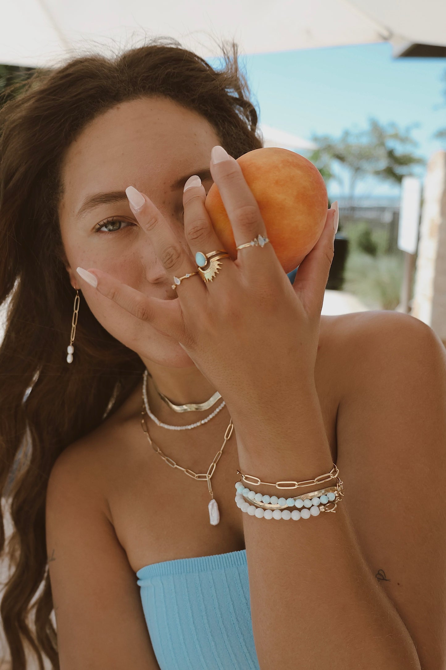 Luna Larimar Bracelet