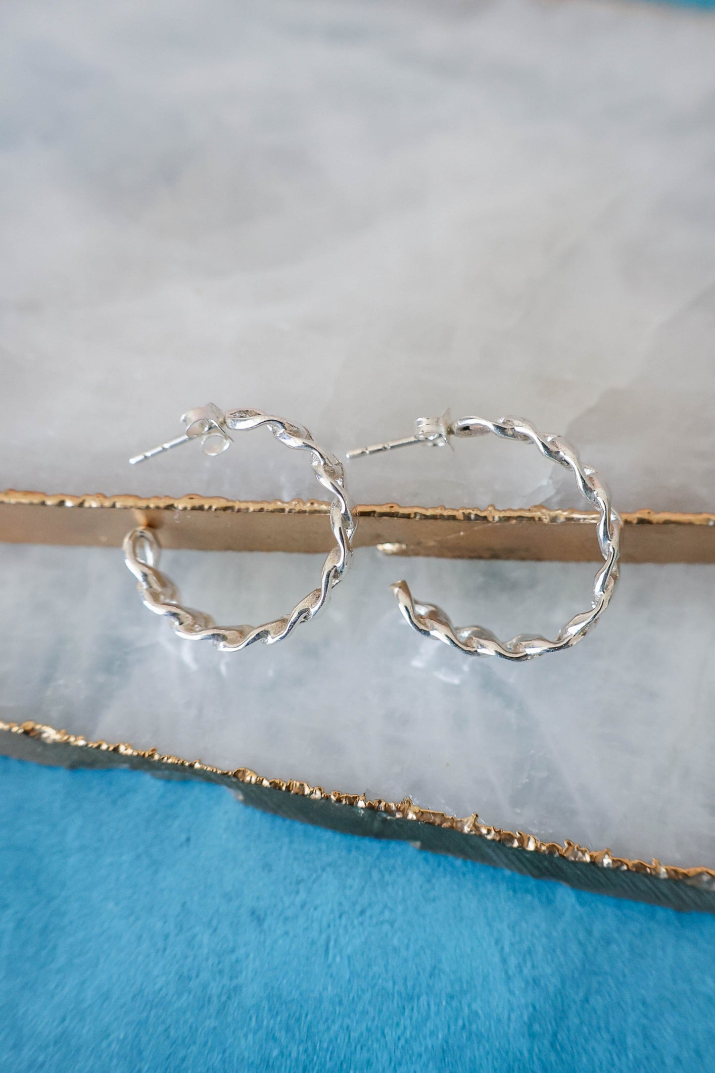 Logan Curb Hoop Earring