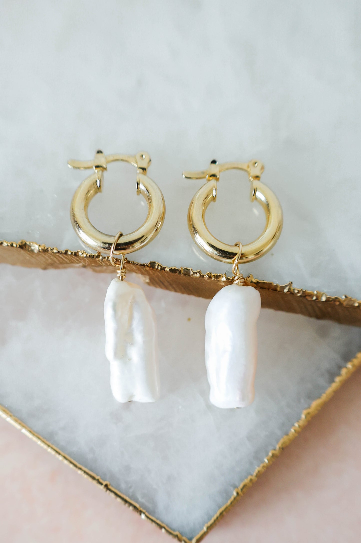 Penelope Biwa Pearl Earrings