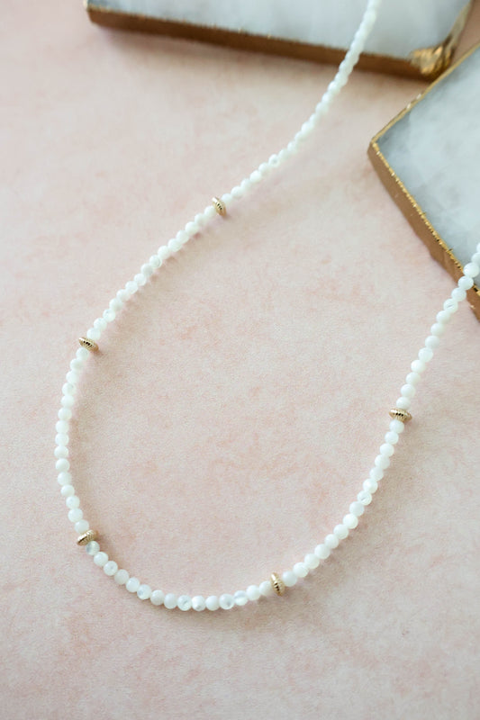Poppy Mother of Pearl Necklace