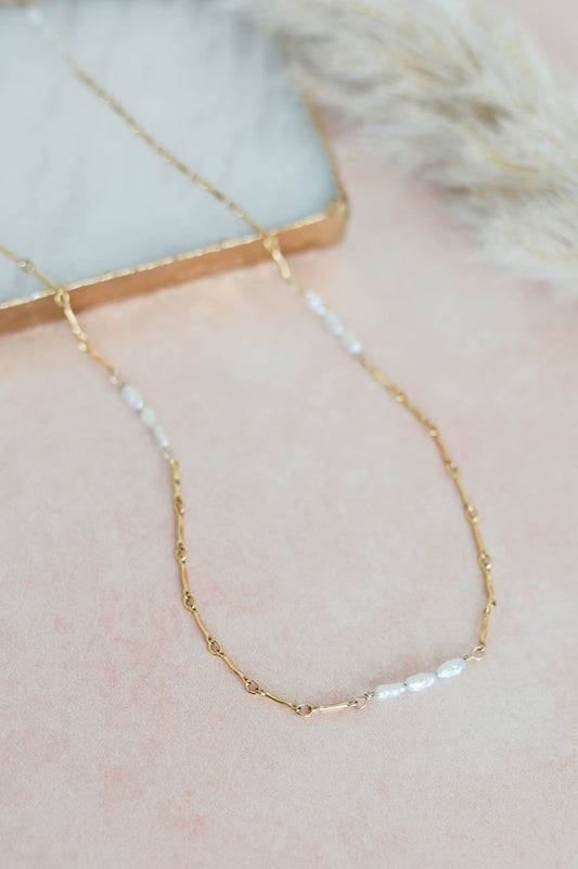 Rose Pearl Necklace