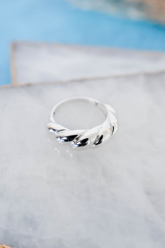 Cairo Croissant Ring - Silver