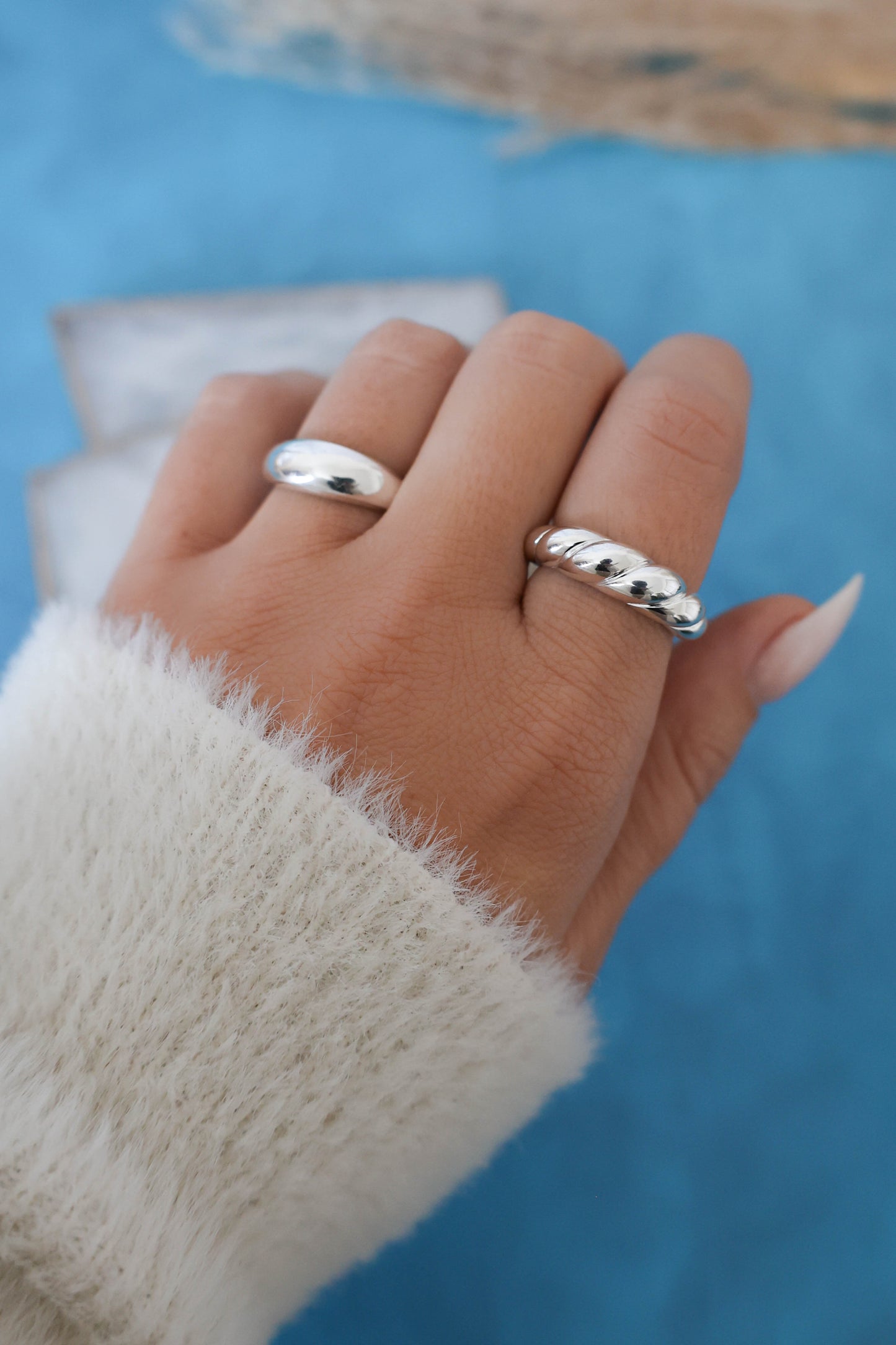 Cairo Croissant Ring - Silver