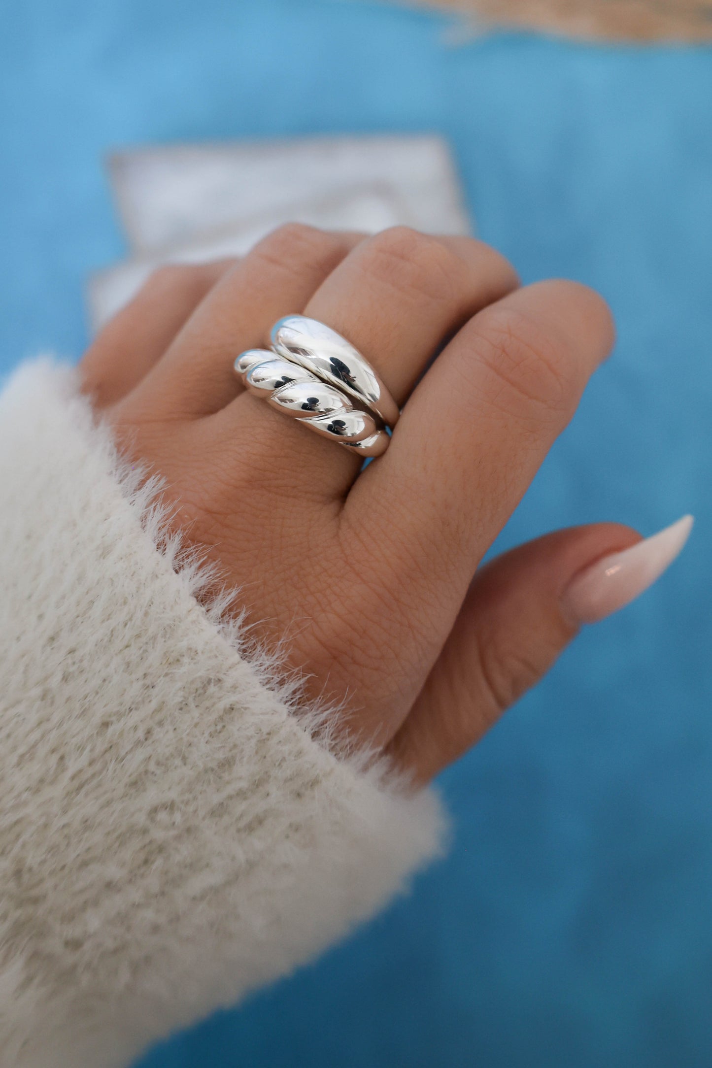 Cairo Croissant Ring - Silver