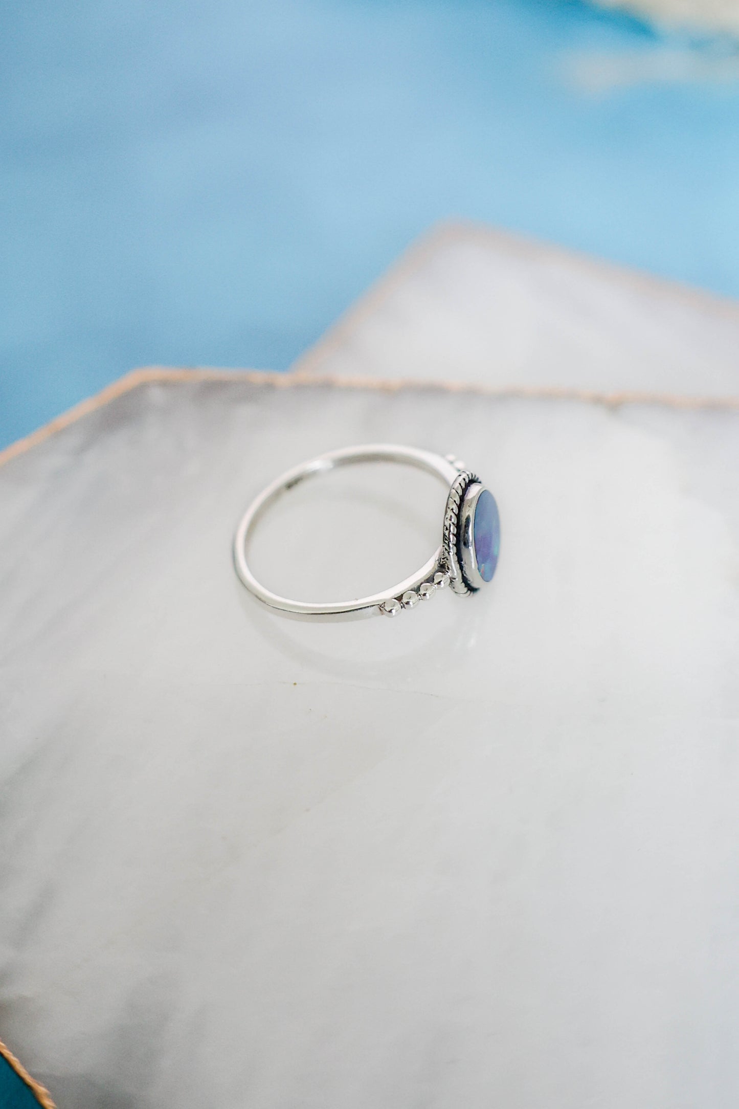 Julianna Ring Australian Opal - Silver