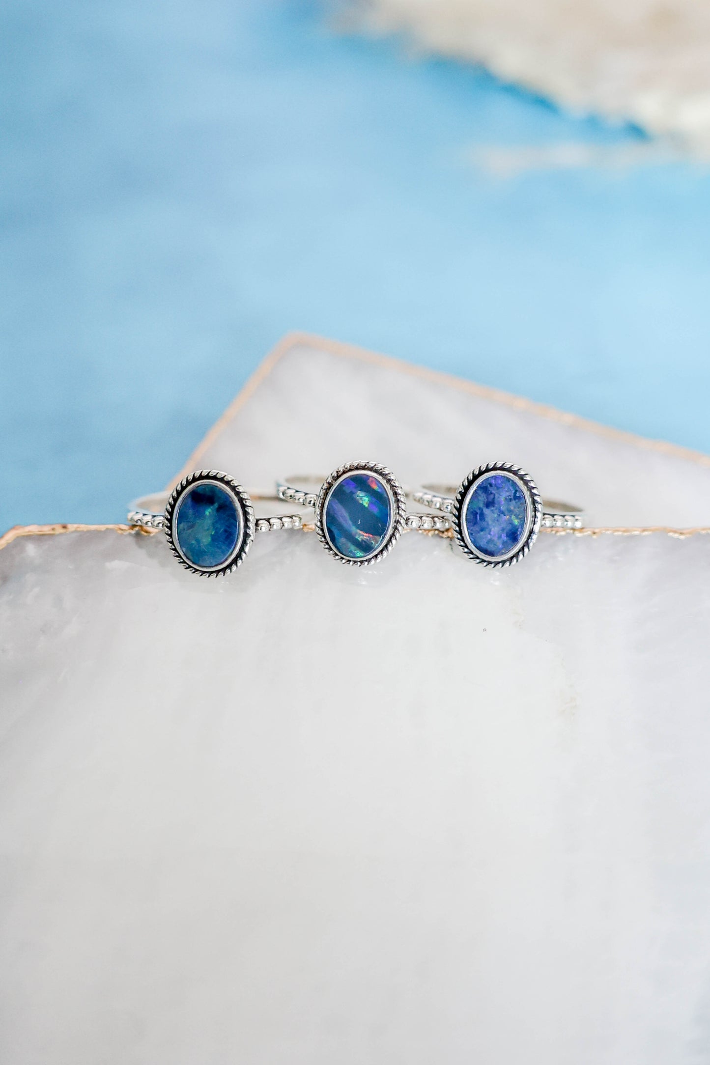 Julianna Ring Australian Opal - Silver