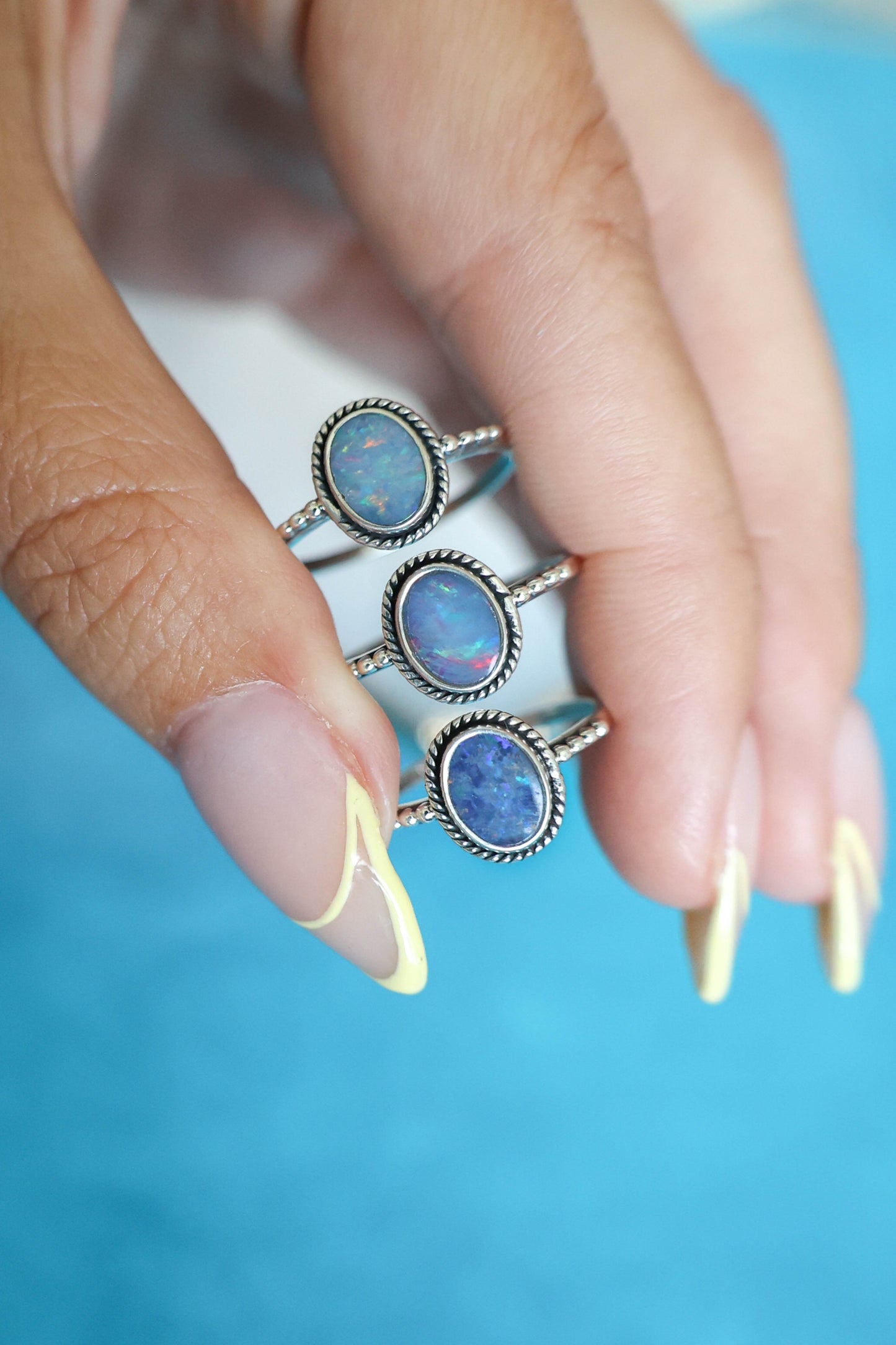 Julianna Ring Australian Opal - Silver