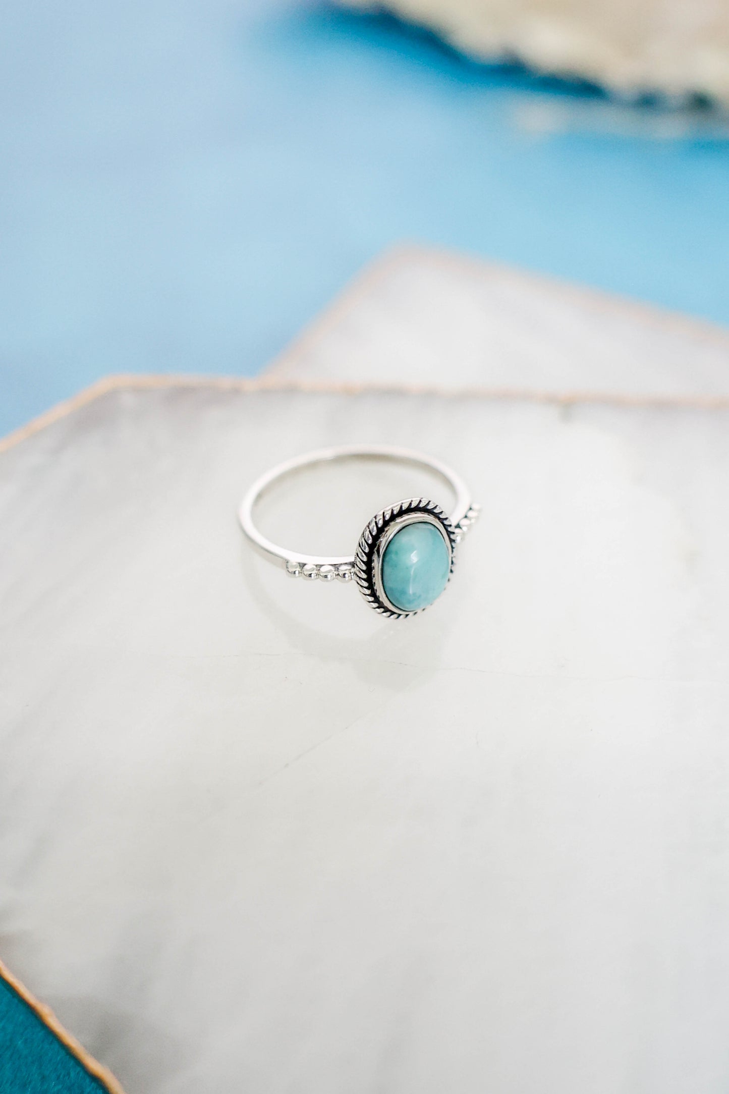 Julianna Ring Larimar - Silver
