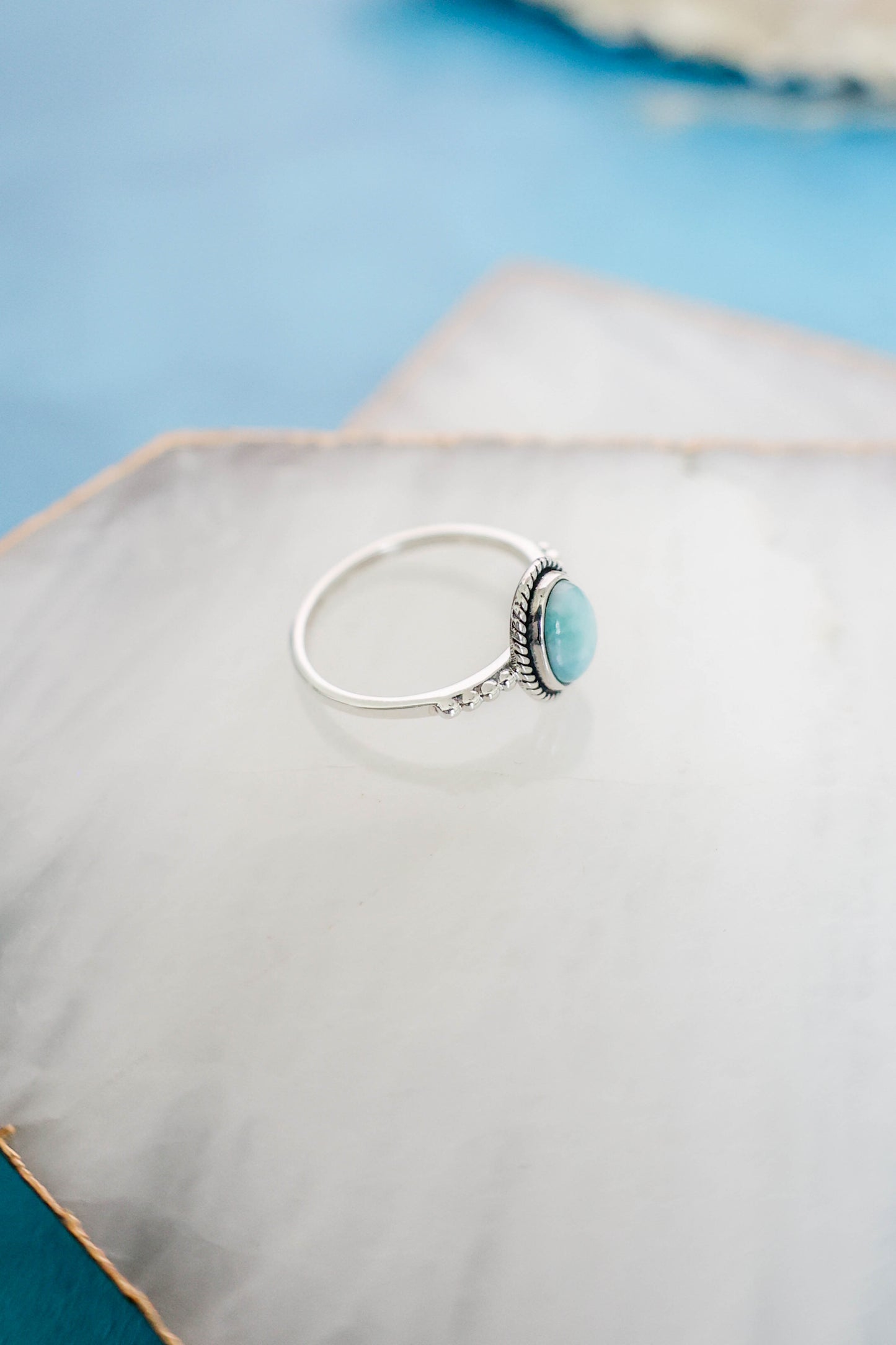 Julianna Ring Larimar - Silver