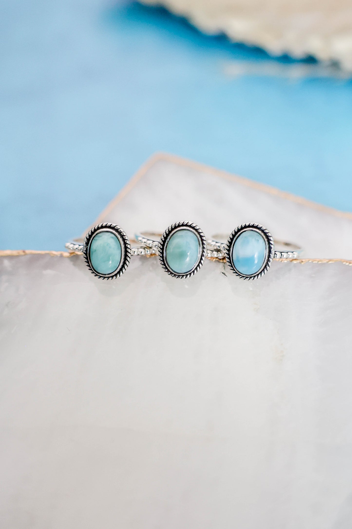 Julianna Ring Larimar - Silver