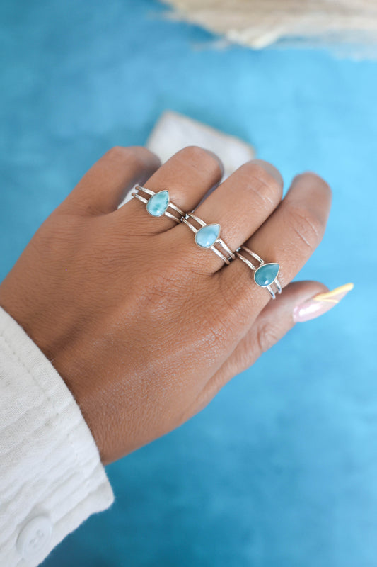Lenox Ring Larimar - Silver