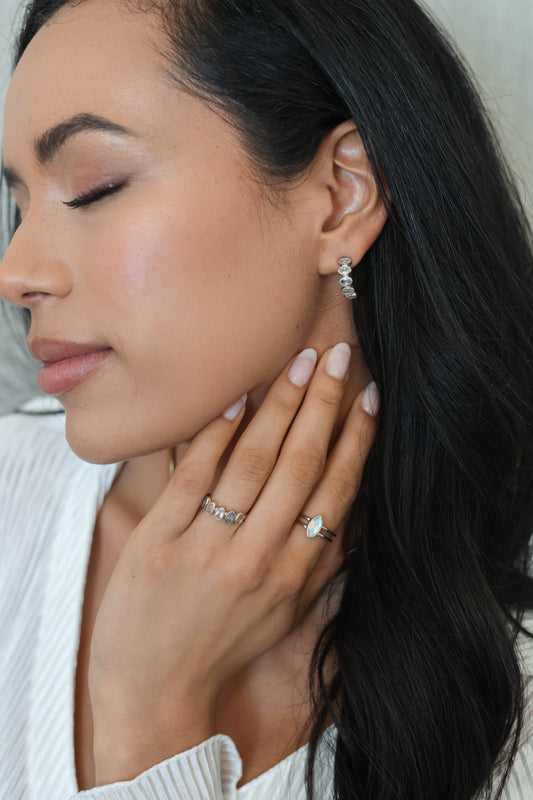 Lucy Ring Moonstone - Silver