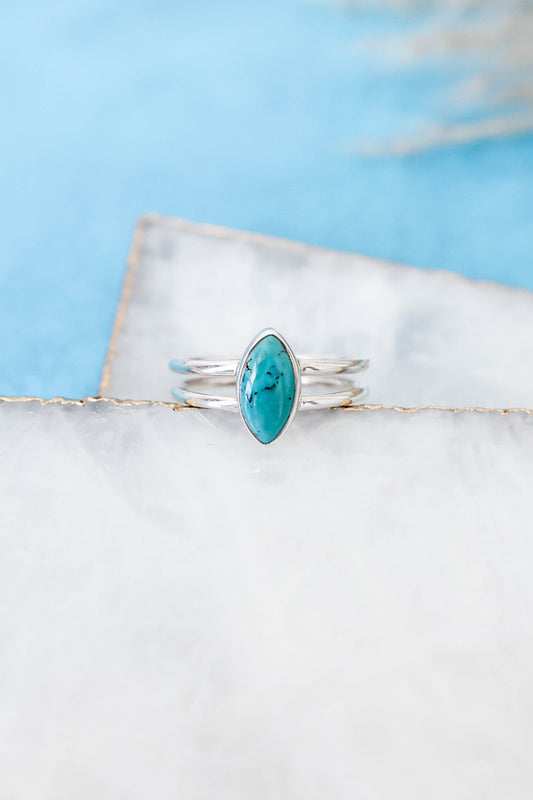 Lucy Ring Turquoise - Silver
