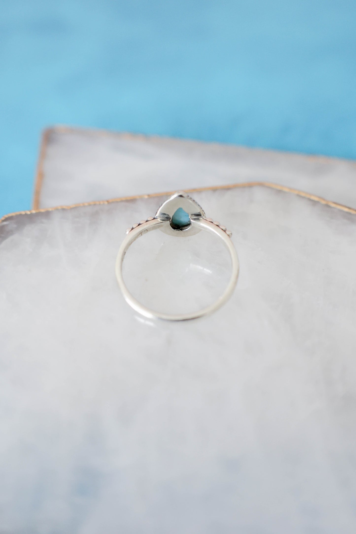 Madalena Ring Larimar - Silver