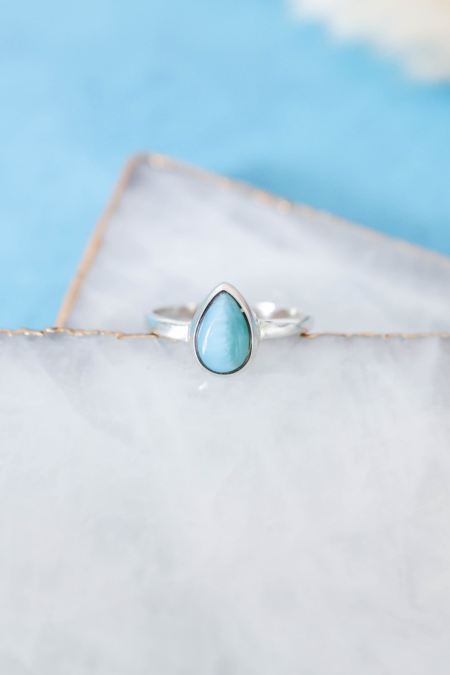 Mesa Ring Larimar - Silver