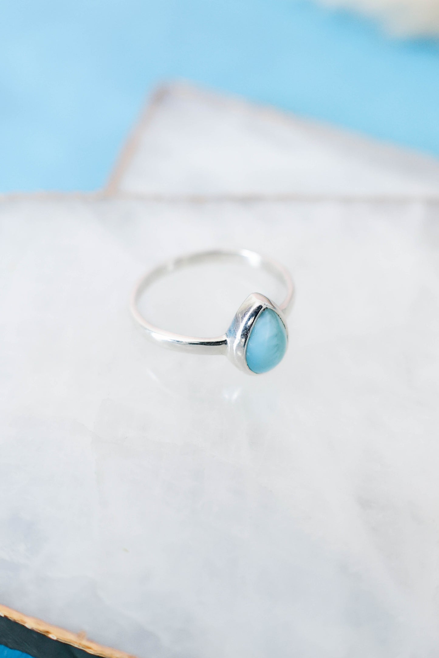 Mesa Ring Larimar - Silver