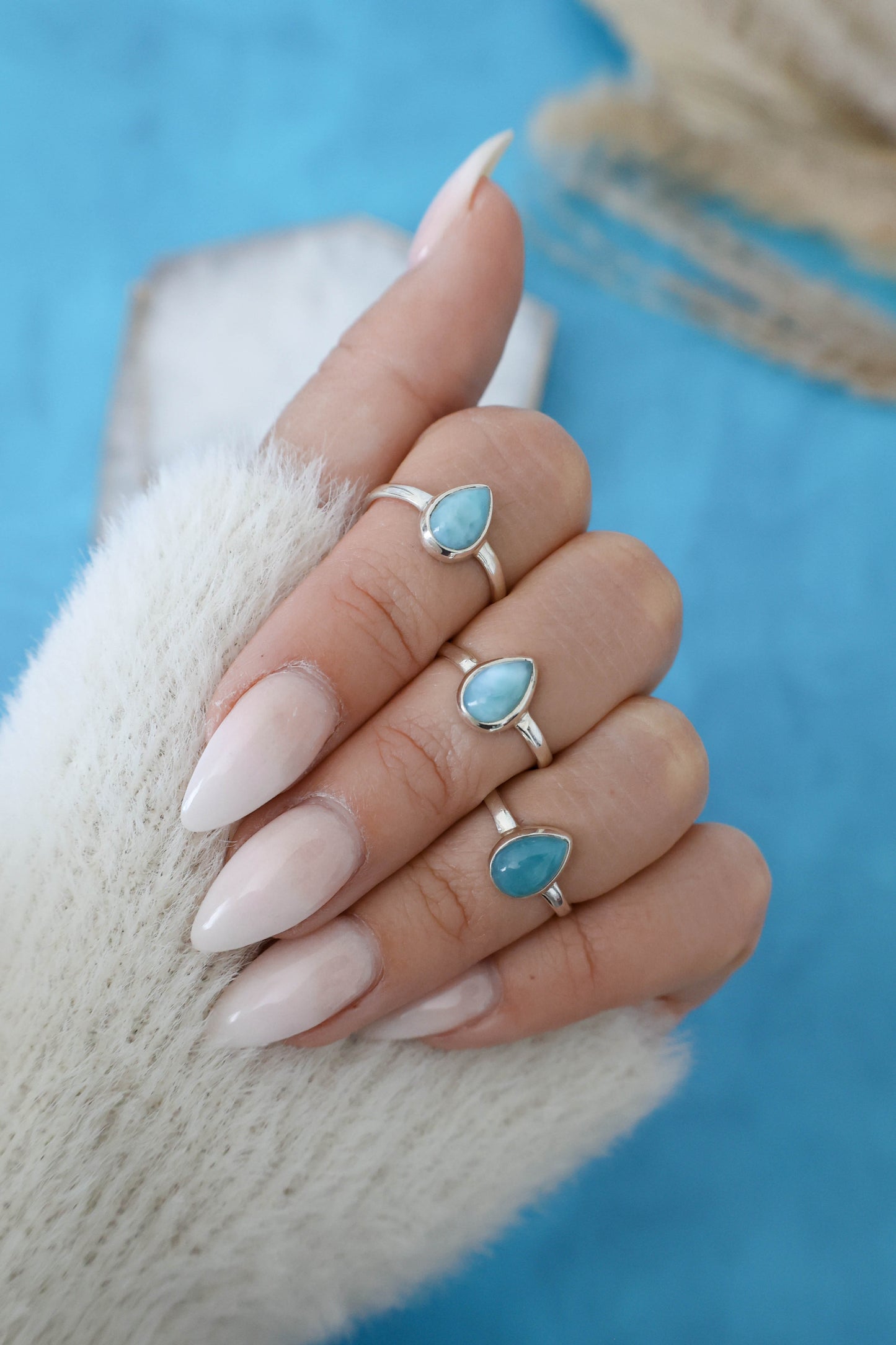 Mesa Ring Larimar - Silver