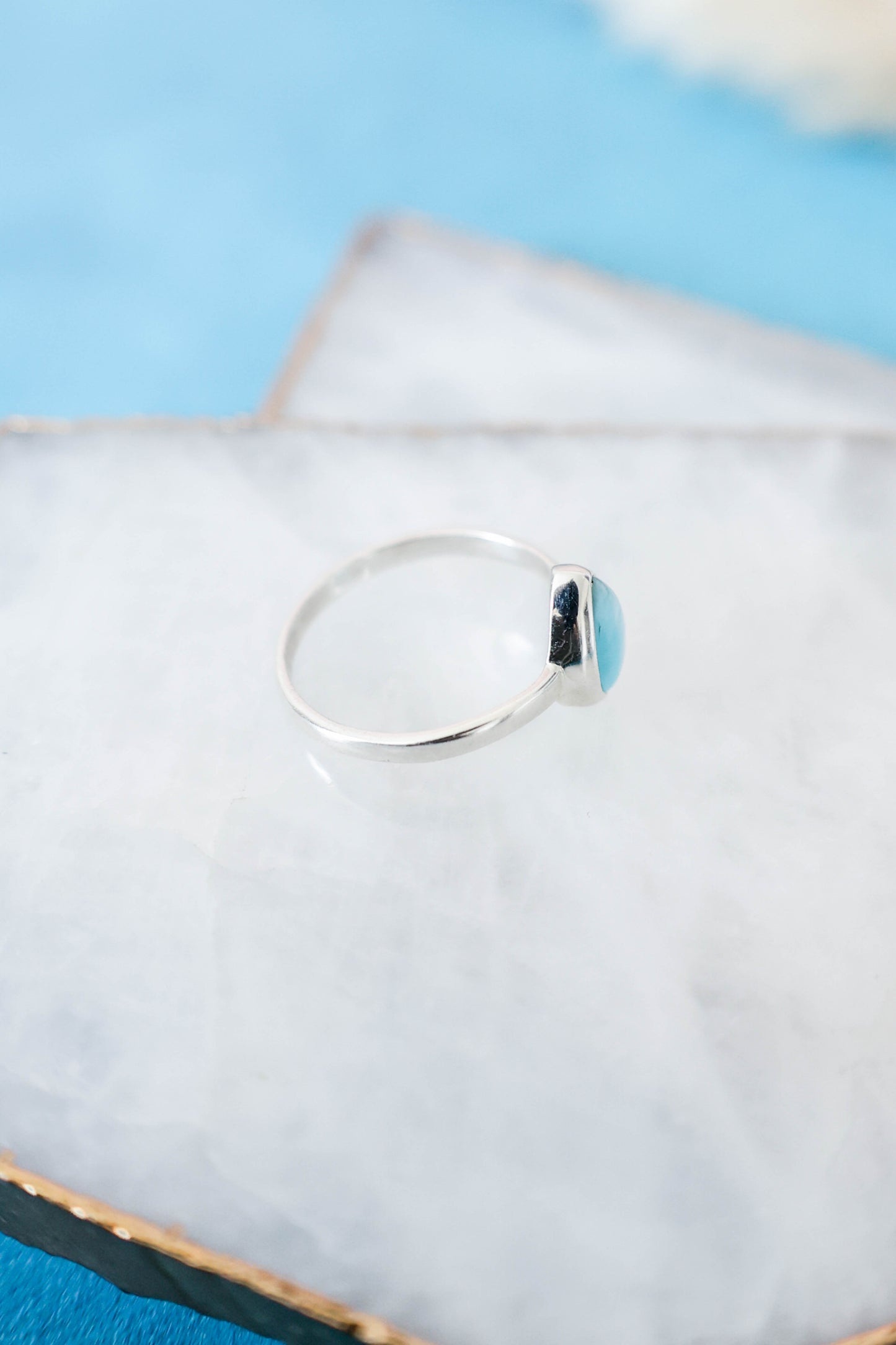 Mesa Ring Larimar - Silver