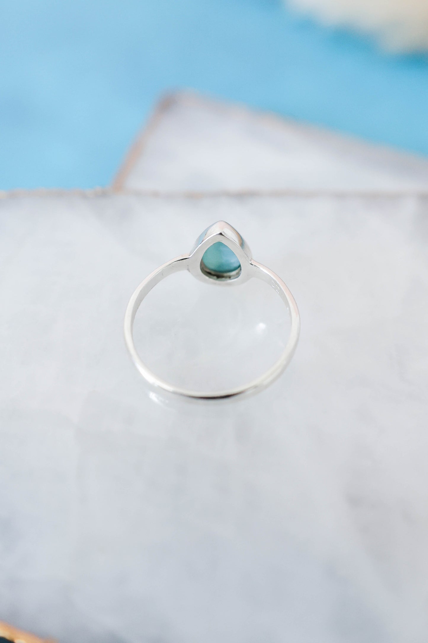 Mesa Ring Larimar - Silver