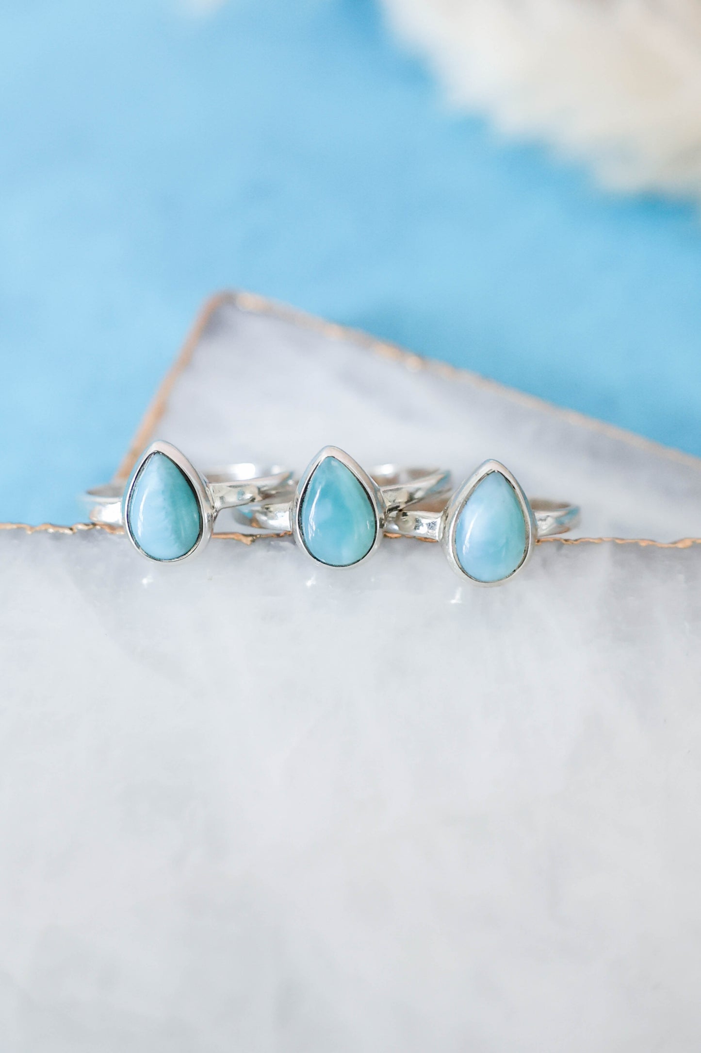 Mesa Ring Larimar - Silver
