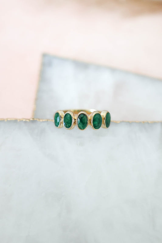Nova Ring Emerald - Gold