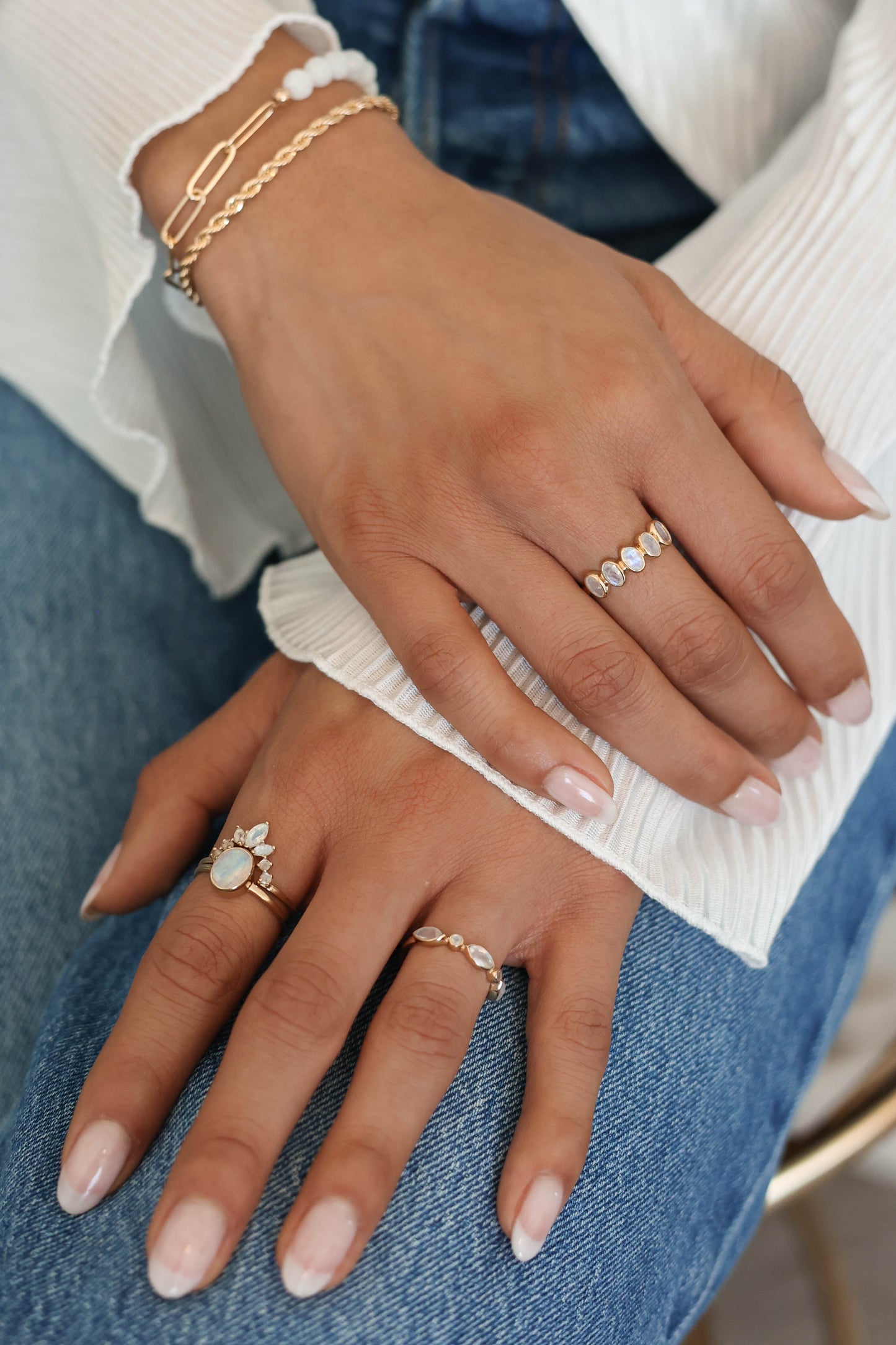 Nova Ring Moonstone - Gold