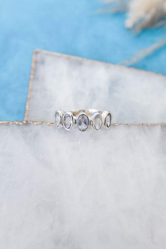 Nova Ring Moonstone - Silver