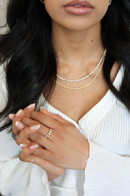 Nova Ring Pearl - Gold
