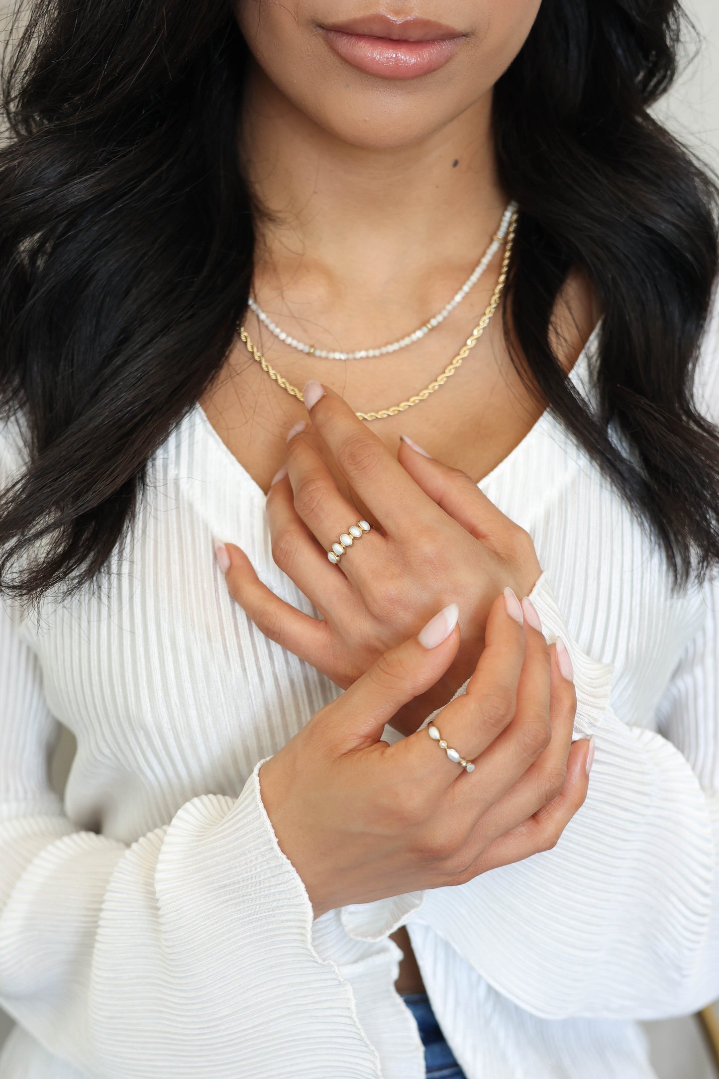 Nova Ring Pearl - Gold