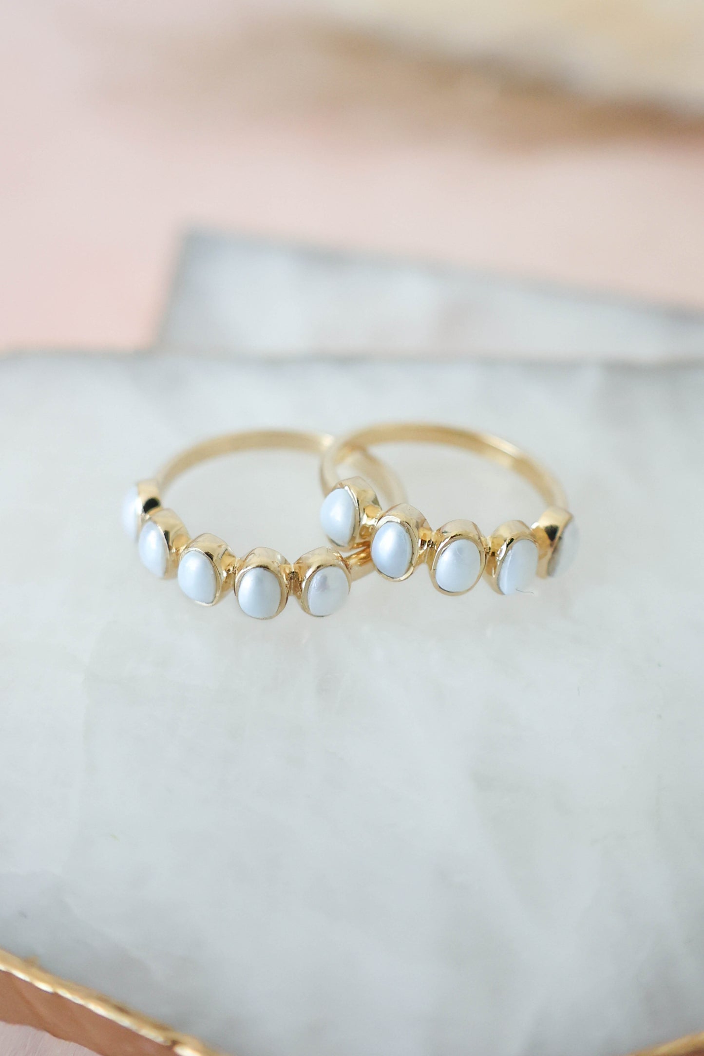 Nova Ring Pearl - Gold