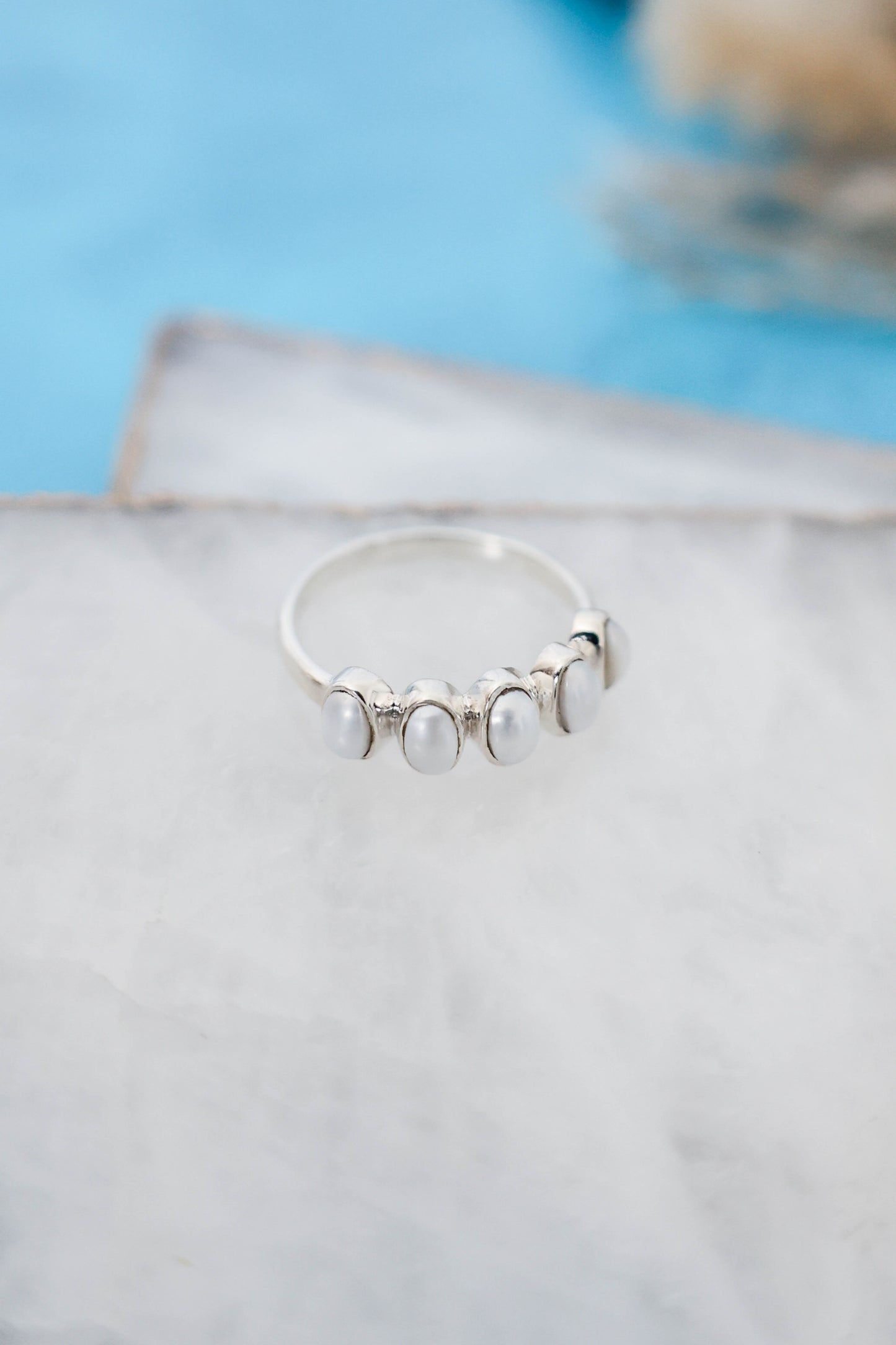 Nova Ring Pearl - Silver