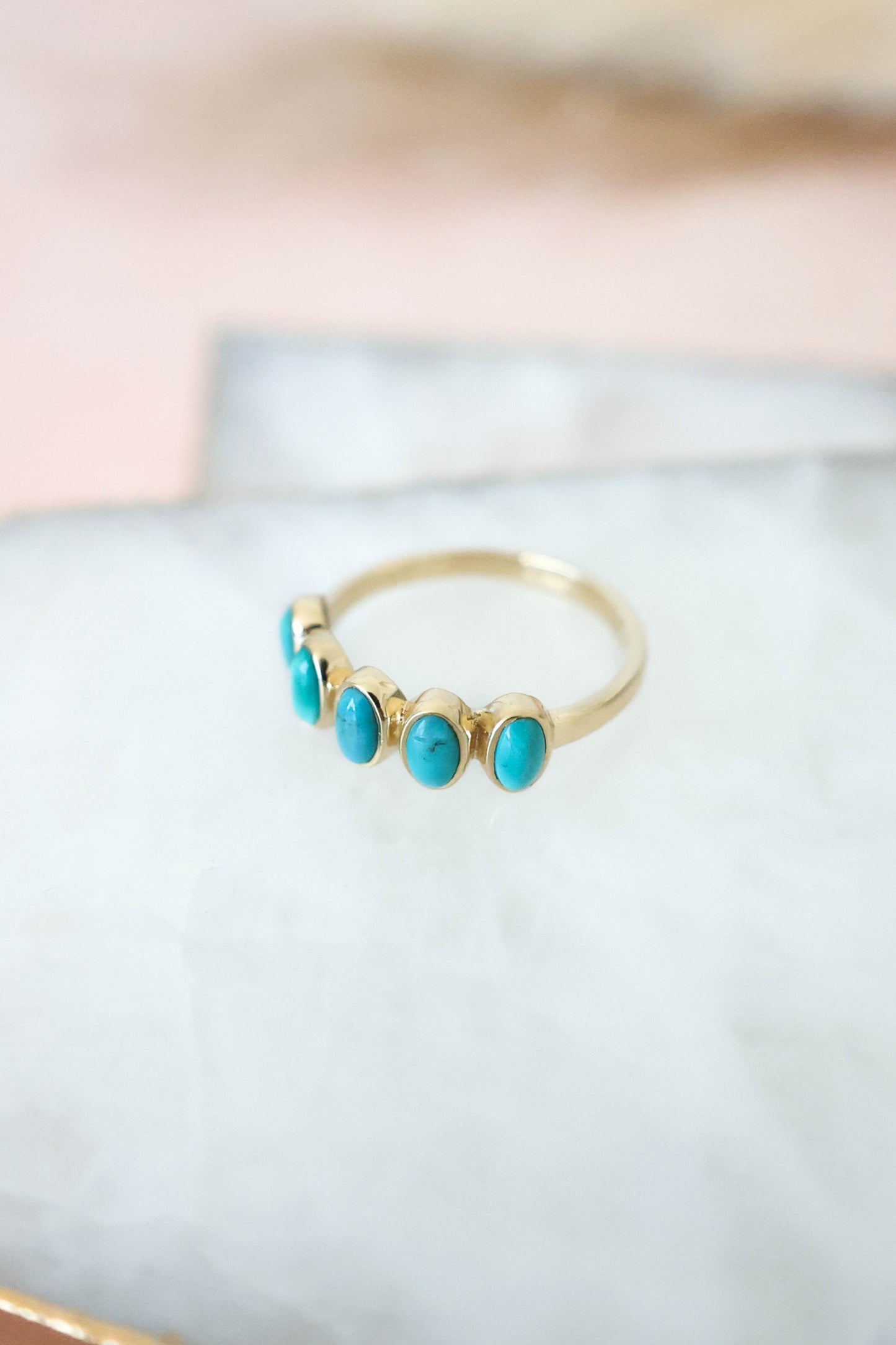 Nova Ring Turquoise - Gold