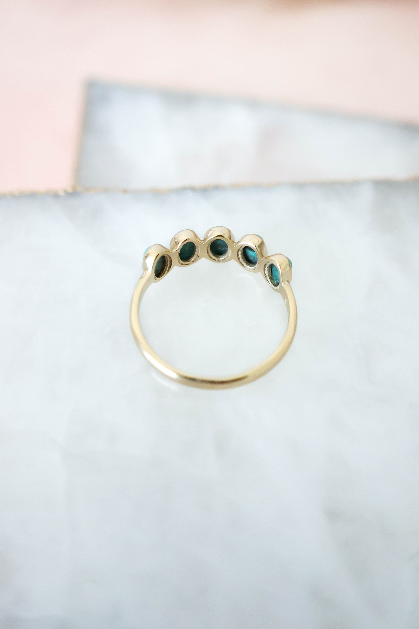 Nova Ring Turquoise - Gold
