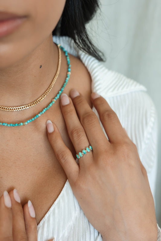Nova Ring Turquoise - Silver