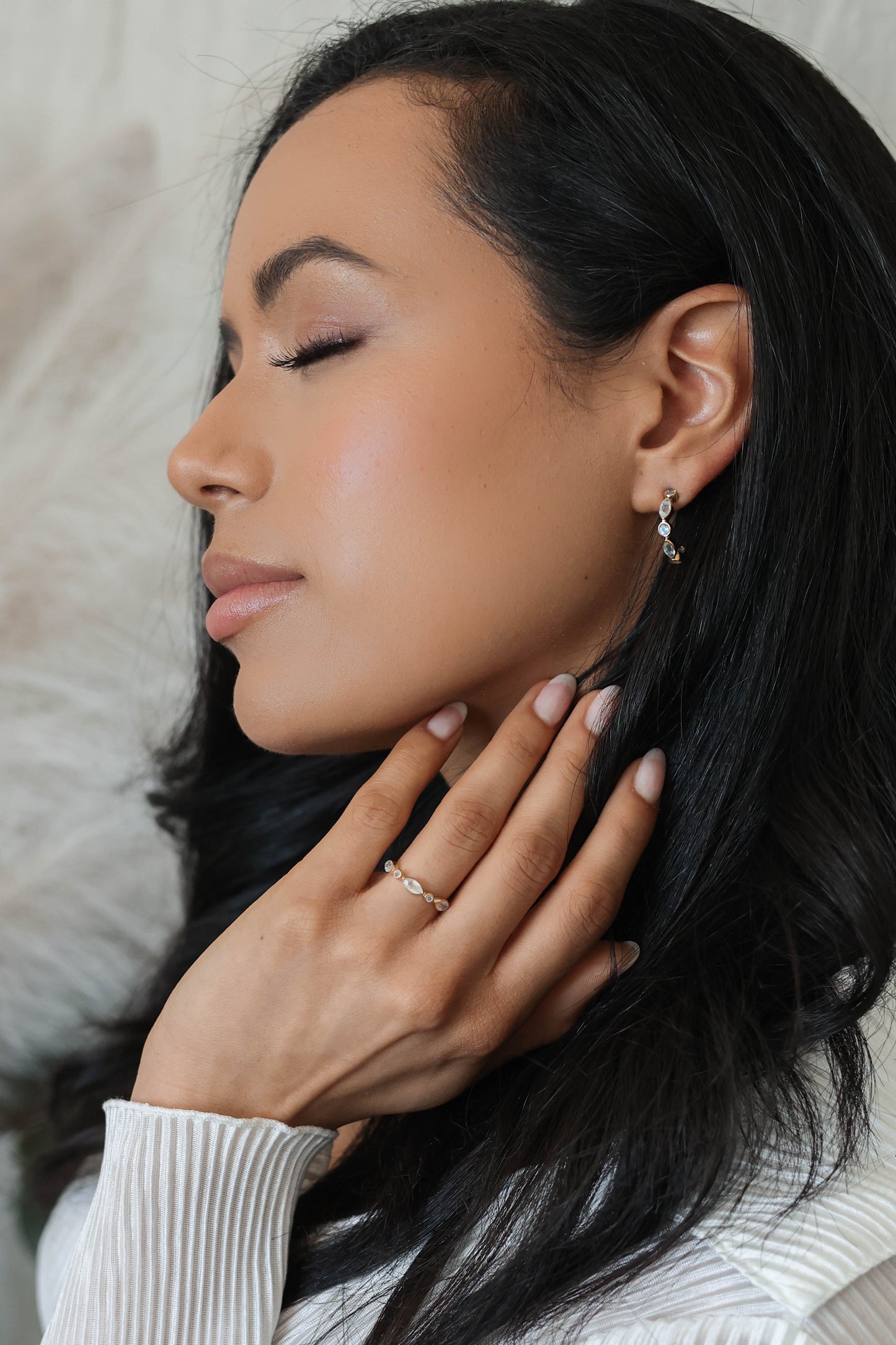 Olivia Ring Moonstone - Gold