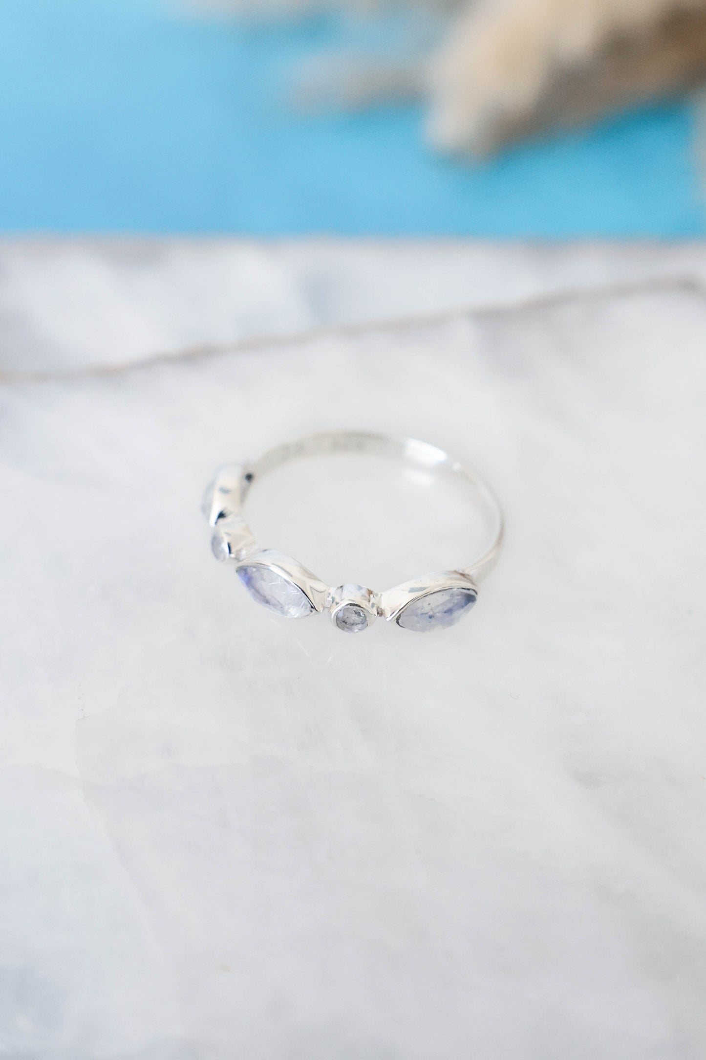 Olivia Ring Moonstone - Silver
