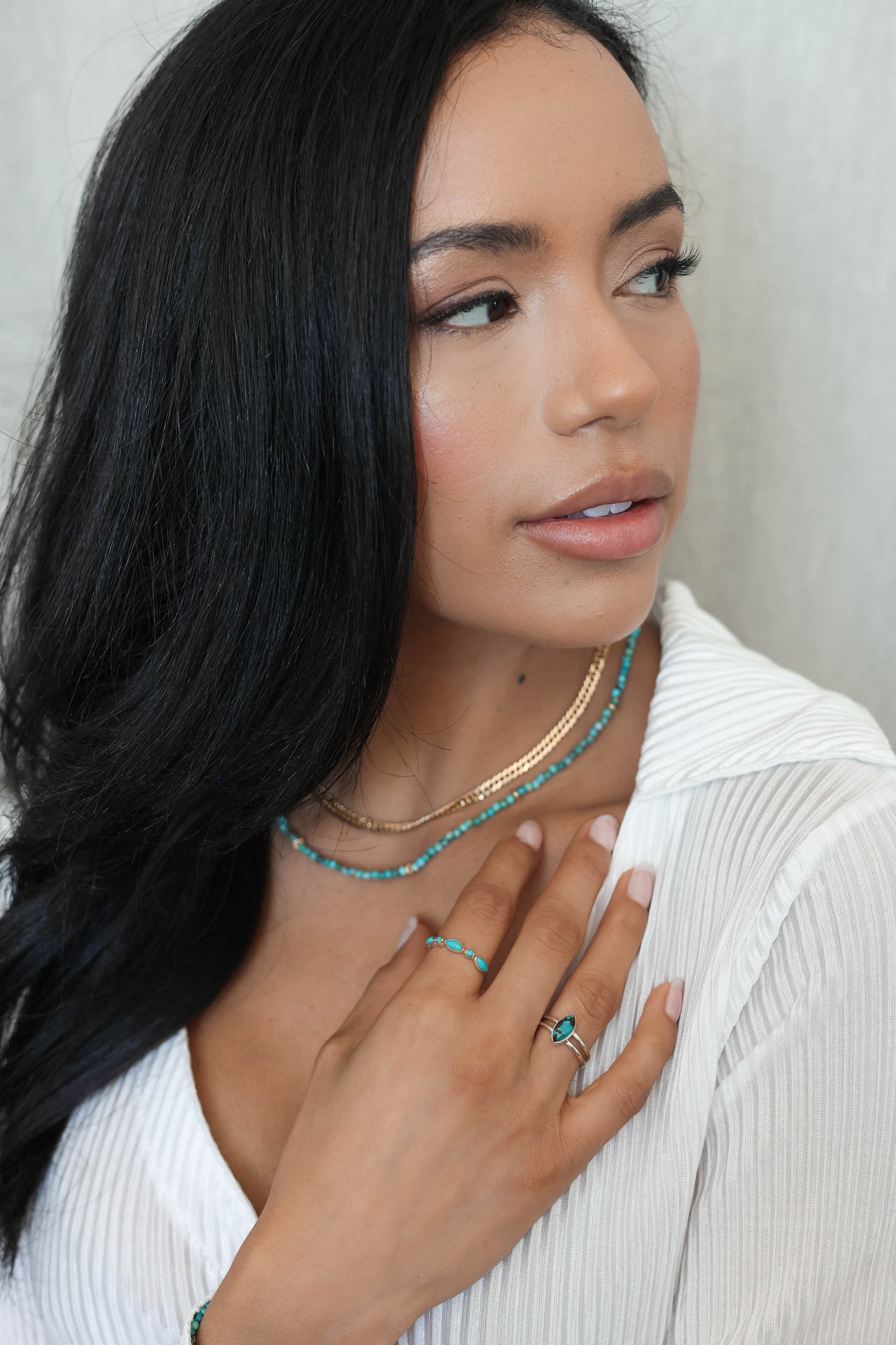 Olivia Ring Turquoise - Silver