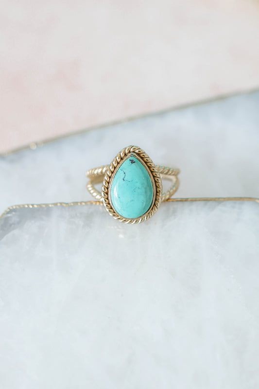 Positano Ring Turquoise - Gold