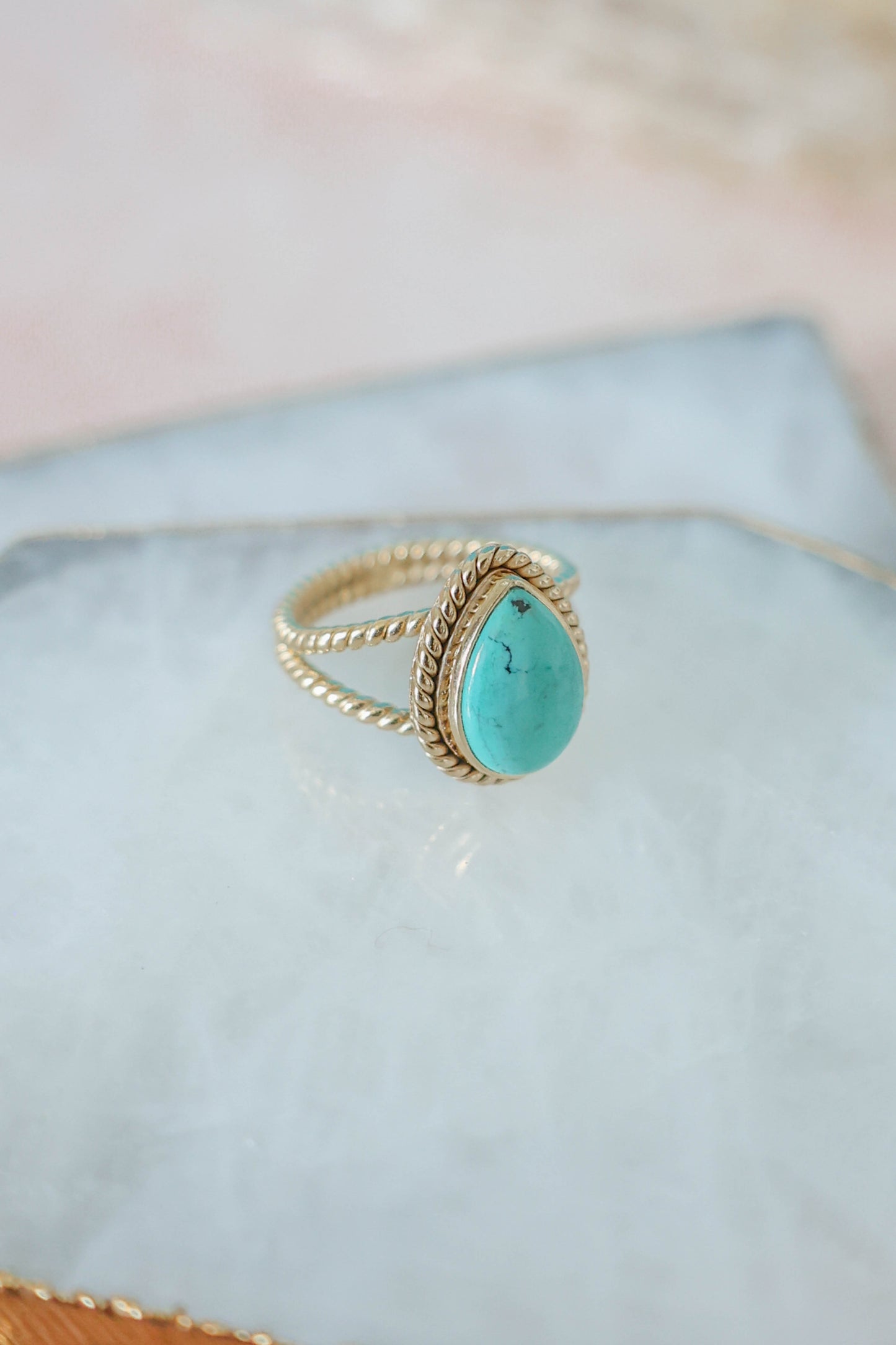 Positano Ring Turquoise - Gold
