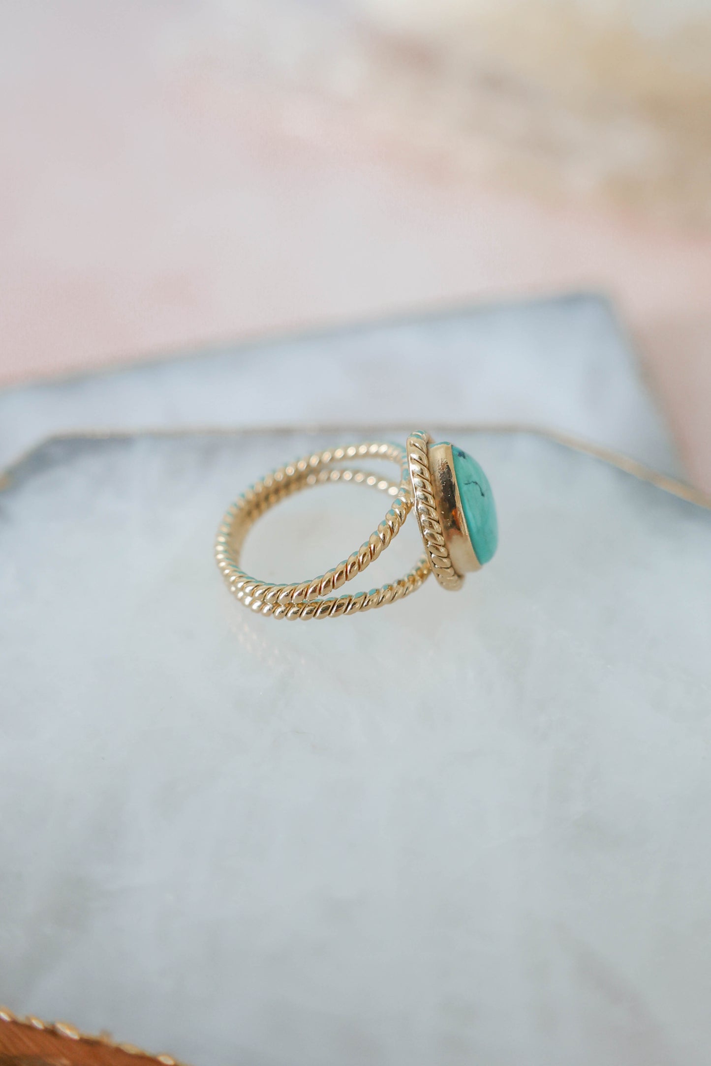 Positano Ring Turquoise - Gold