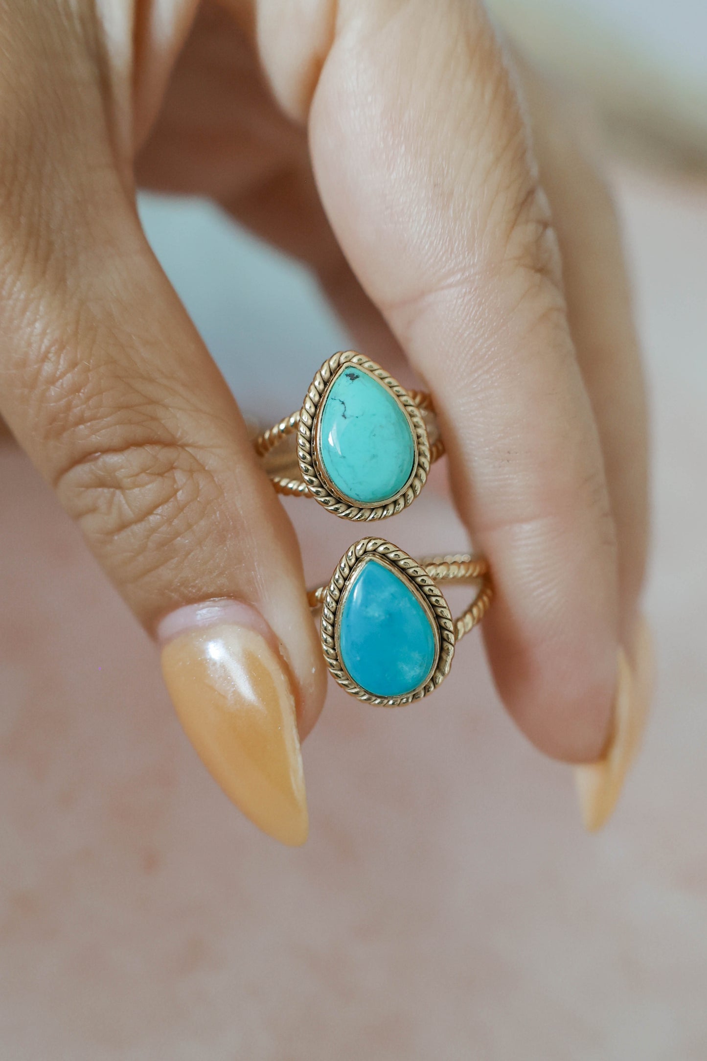 Positano Ring Turquoise - Gold