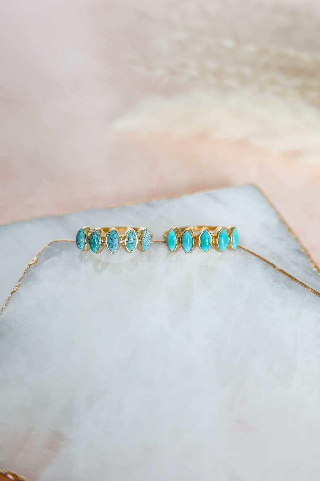 Hudson Ring Turquoise - Gold