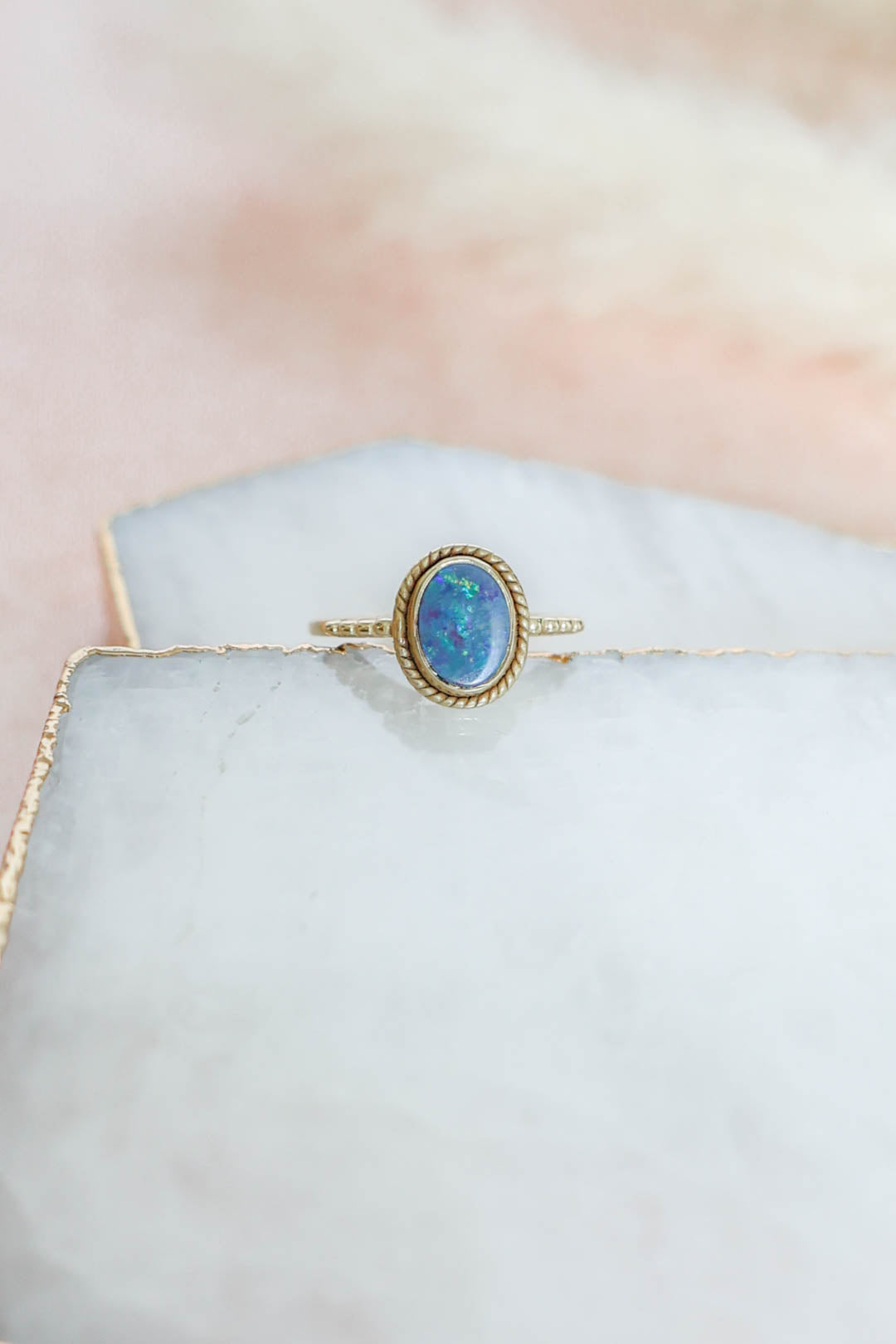 Julianna Ring Australian Opal - Gold
