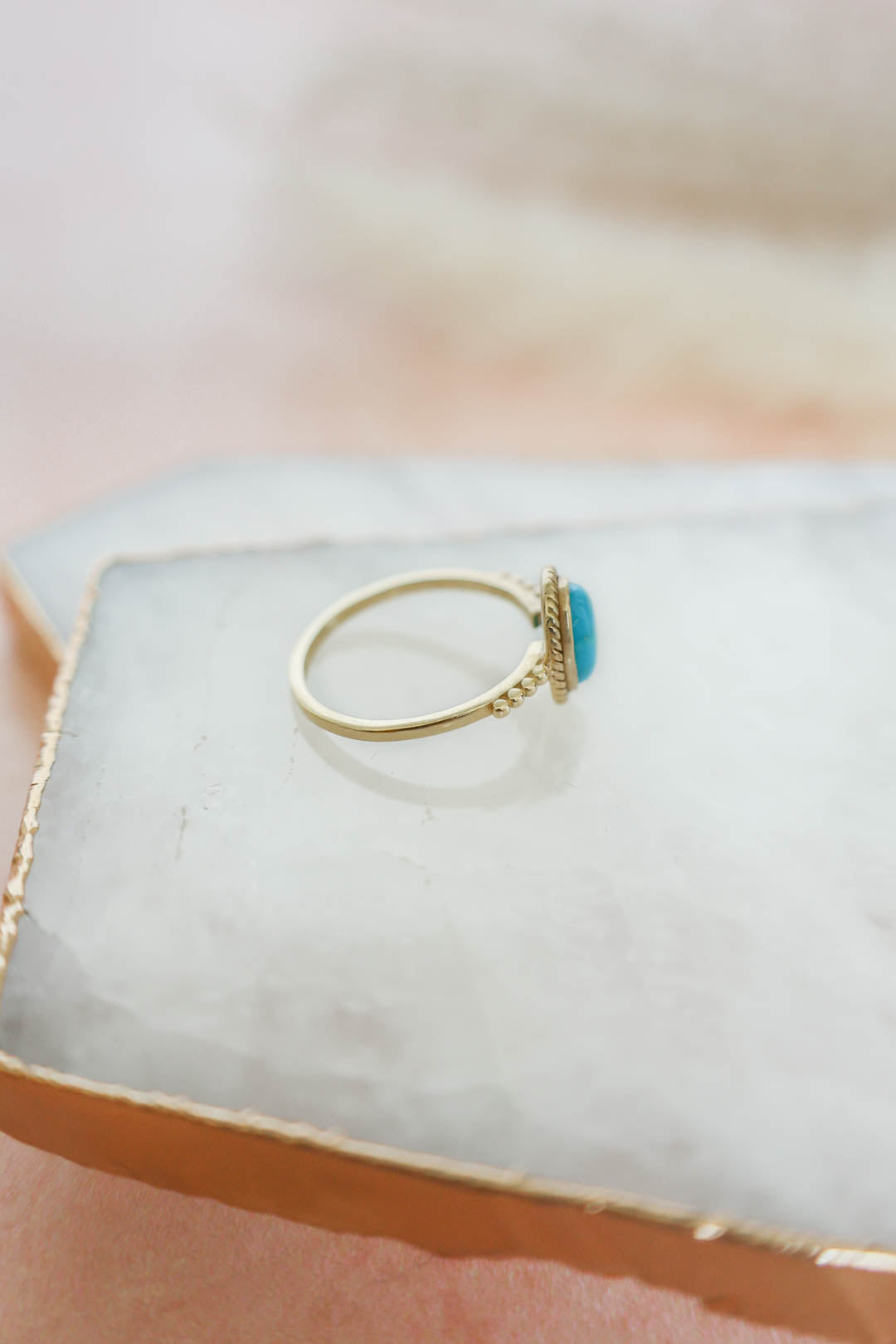 Julianna Ring Turquoise - Gold