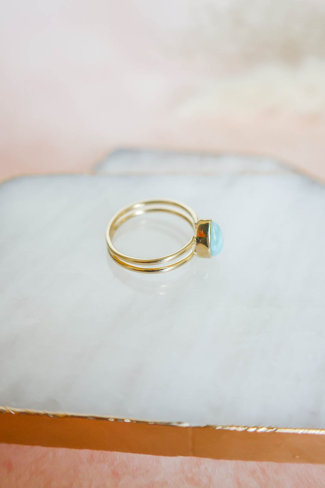 Lenox Ring Larimar - Gold