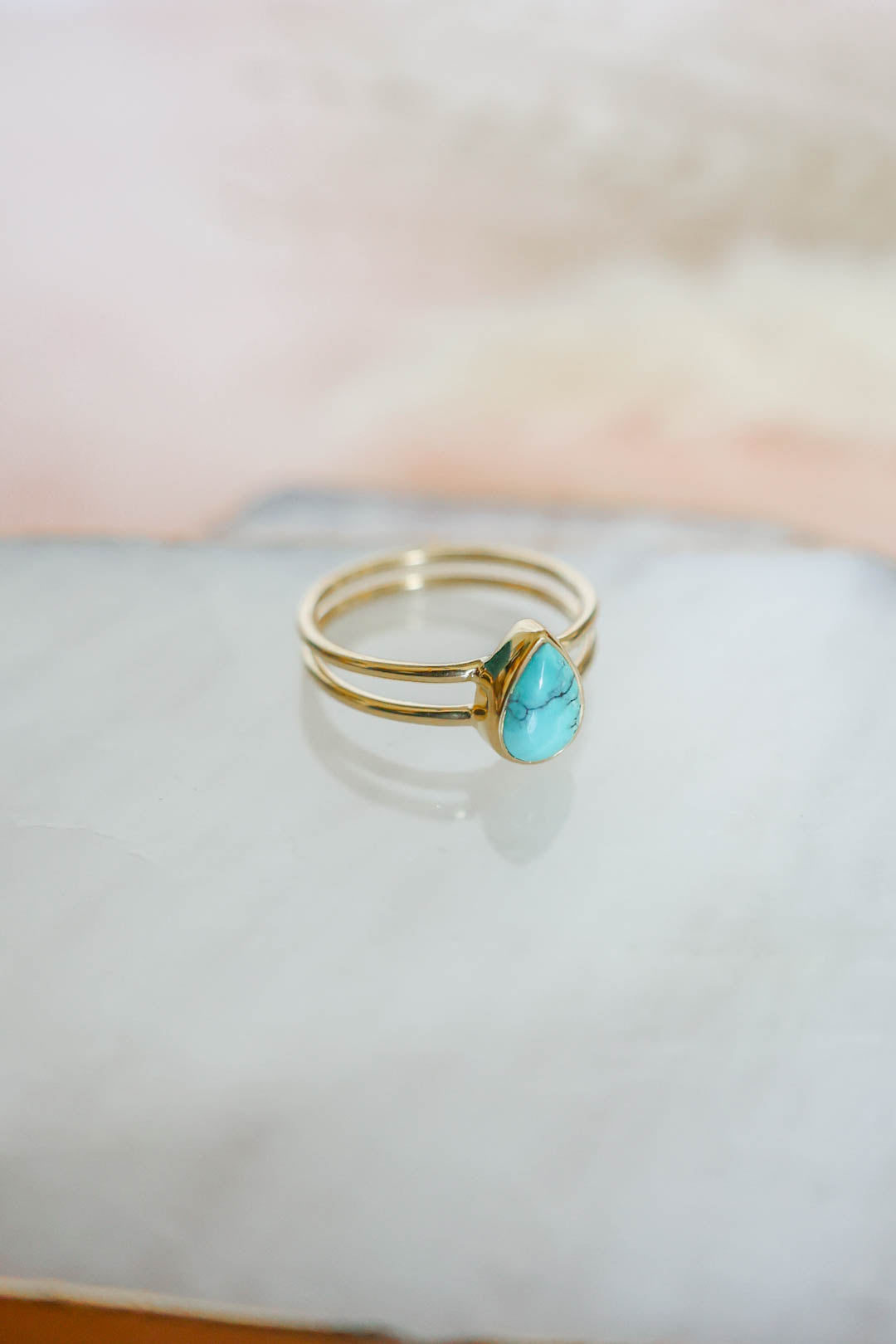 Lenox Ring Turquoise - Gold